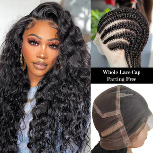 Full Lace Wig Whole Lace Cap Transparent Lace Preplucked Human Hair | LOOSE WAVE