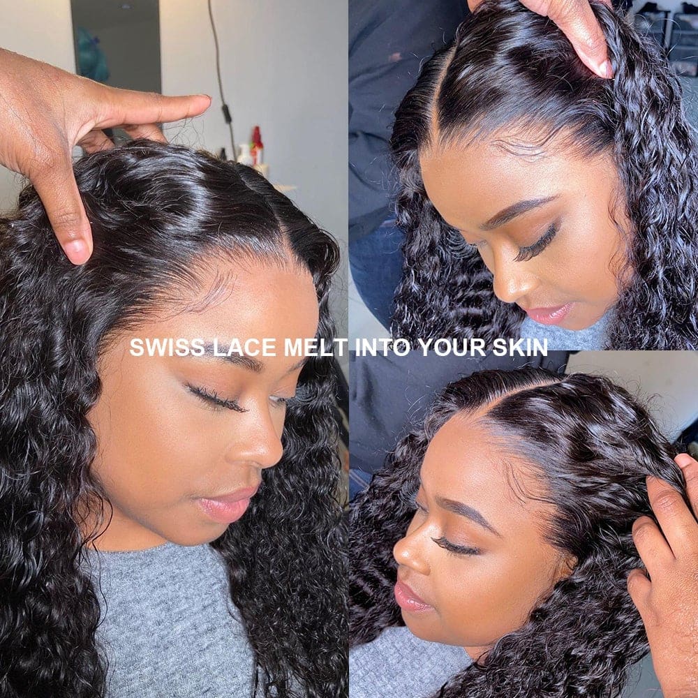 Burmese Curls 13*6 HD lace front wig ,skin melt lace and delicate hairline