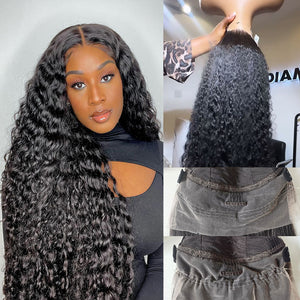 Invisible 360 Lace Wig Strap 250% Density Human Hair Lace Wig Burmese Curls