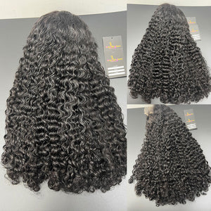 Invisible 360 Lace Wig Strap 250% Density Human Hair Lace Wig Burmese Curls