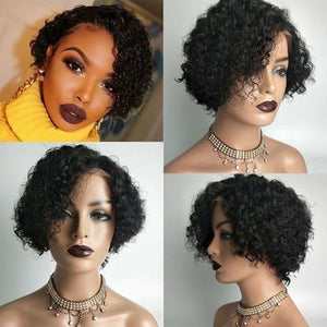 
            
                Load image into Gallery viewer, Bob Curly Wig 13x4 Lace Frontal Human Hair
            
        