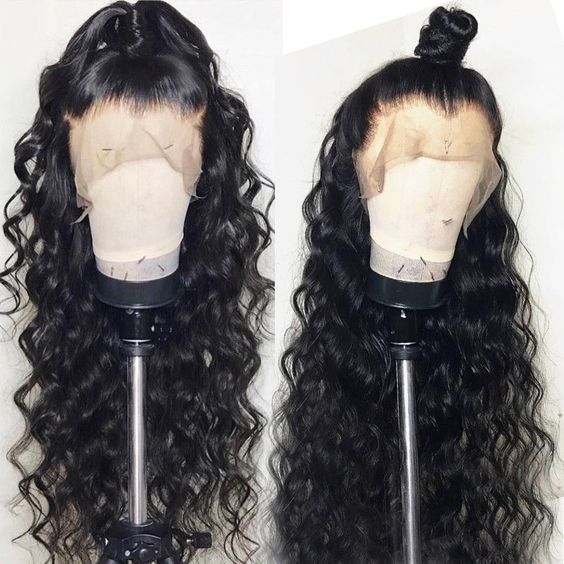 
            
                Load image into Gallery viewer, Loose Body Wave Human Hair Lace Frontal Wig Natural Black Full Lace Wig 8-26 inch Free Shipping
            
        
