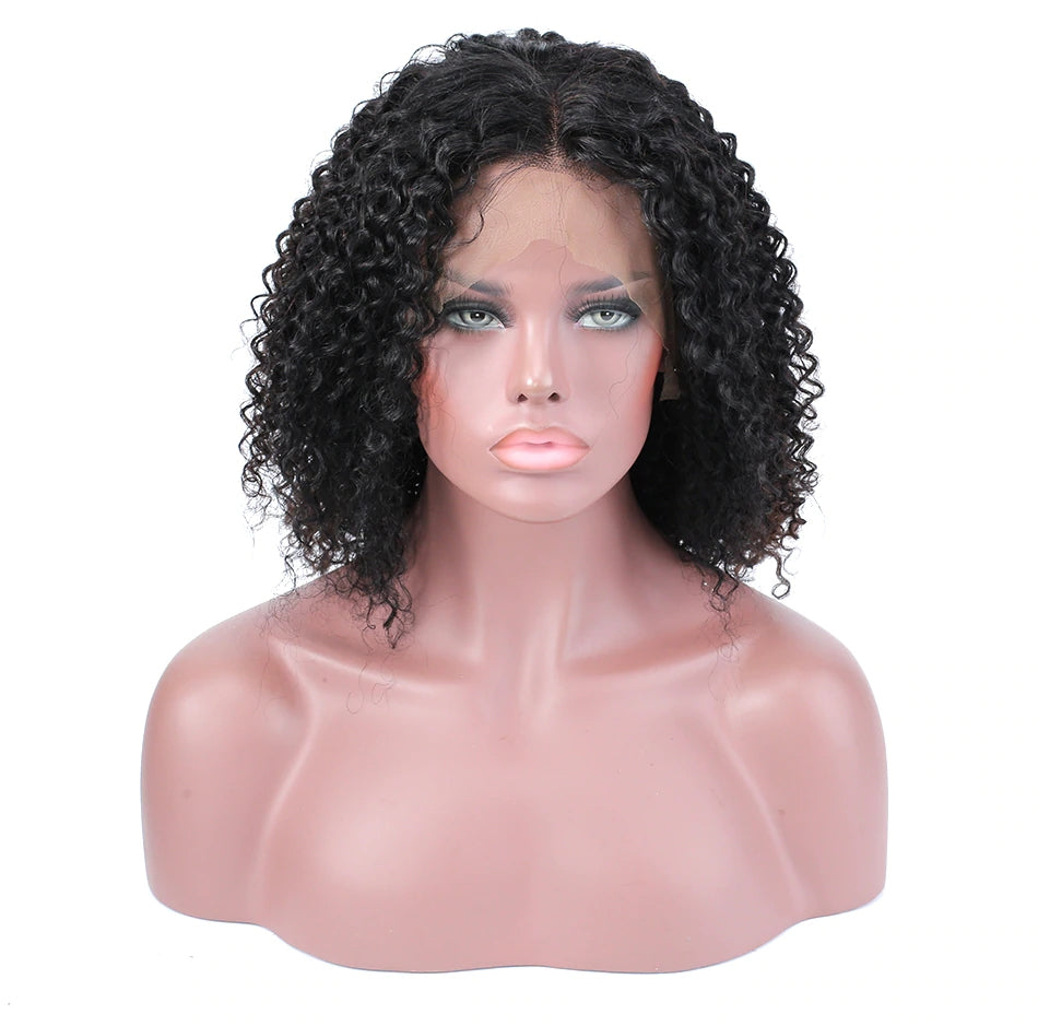 Jerry Curly 150% Density 13*6 Lace Front Human Hair Wigs With Baby Hair Pre-Plucked Wig