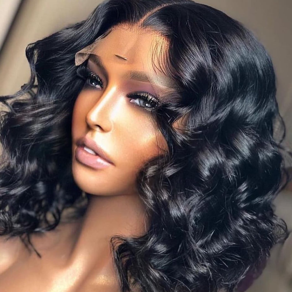 Loose Wave Human Hair Glueless Full Lace Wig