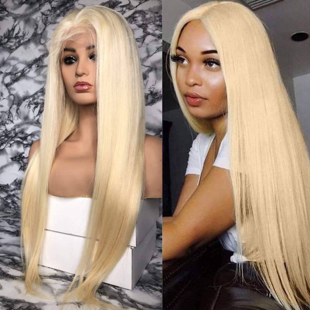 Blonde Straight #613 Transparent Lace Frontal Human Hair Wig