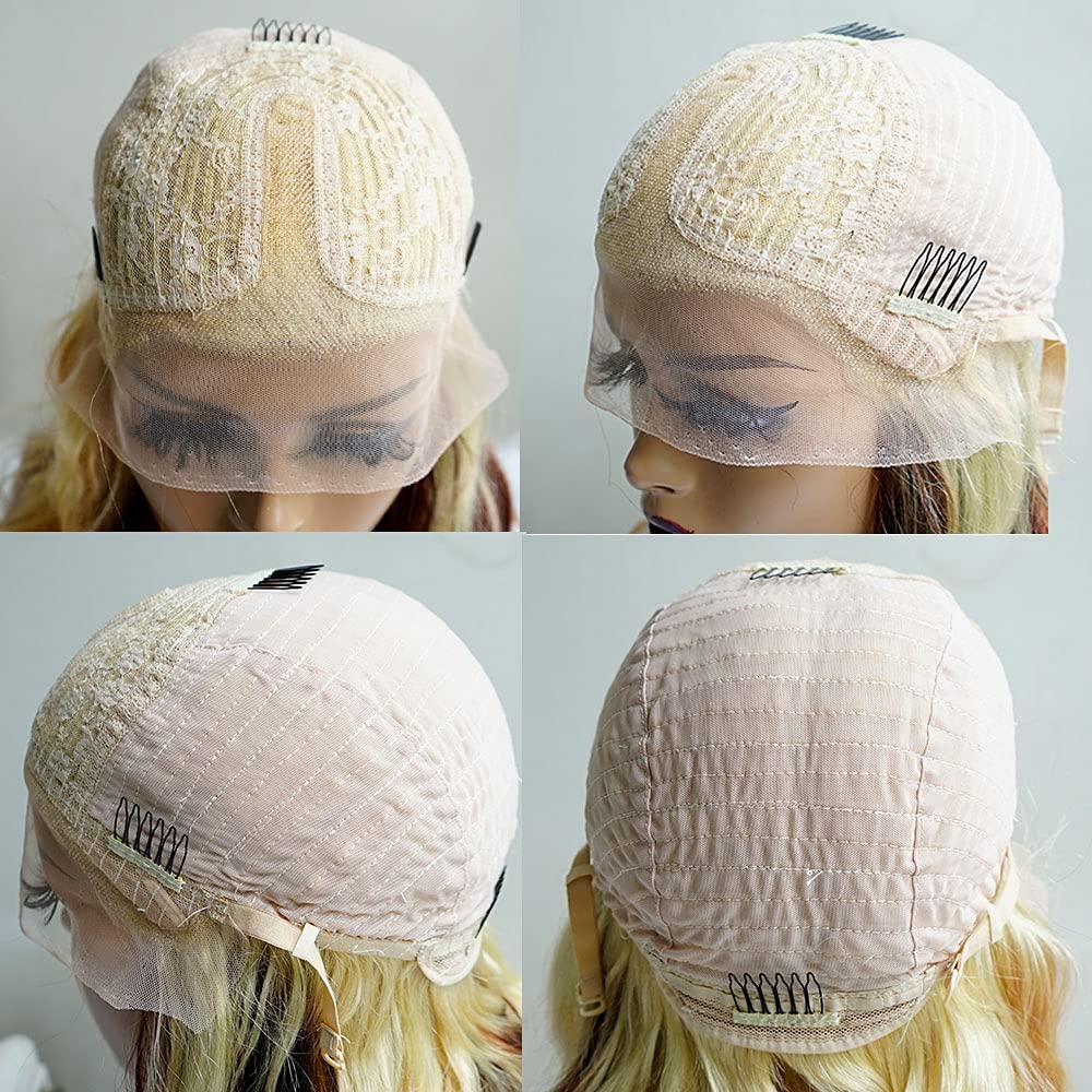 Blonde Straight #613 Transparent Lace Frontal T Part Wig Human Hair