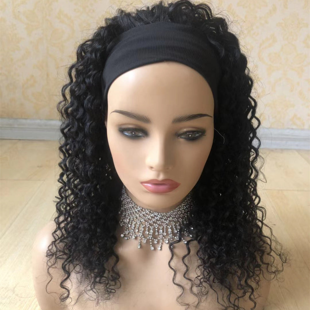 
            
                Load image into Gallery viewer, New HeadBand Wig Water Wave Human Hair Wigs
            
        