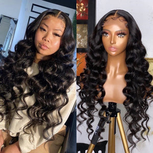 HD Swiss Lace 5x5 Lace Closure Wig Loose Wave Style