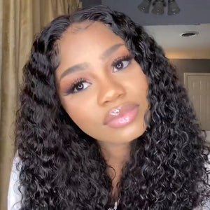 Bleached KnotsSwiss Lace 5x5 Closure Human Hair Wig Curly Style