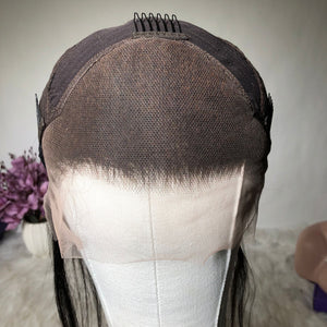 
            
                Load image into Gallery viewer, Silky Straight Ombre #4#27 Transparent Lace Frontal Human Hair Wig
            
        