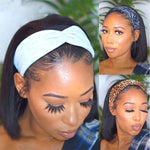 Straight Bob for Headband Wig Top 10A Grade Materials