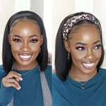 Straight Bob for Headband Wig Top 10A Grade Materials