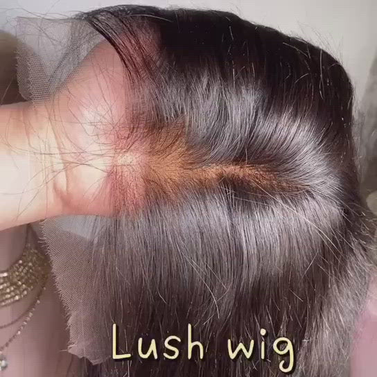 
            
                Load and play video in Gallery viewer, Invisible Knots Melt Skin HD Lace Frontal Human Hair Wig Straight Style
            
        