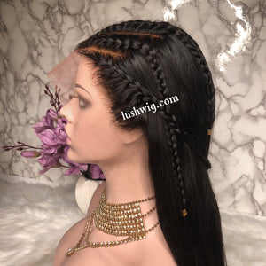 Angela 13*6 Frontal Lace Wig Undetectable Glueless Lace Pre_Plucked Natural Hairline