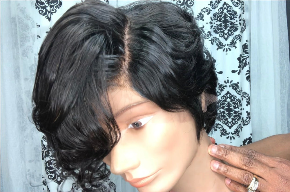 
            
                Load image into Gallery viewer, Lena 150% Density Pre Plucked Full Lace Short Bob Wig 13*6 Lace Front Human Hair Lace Wig
            
        