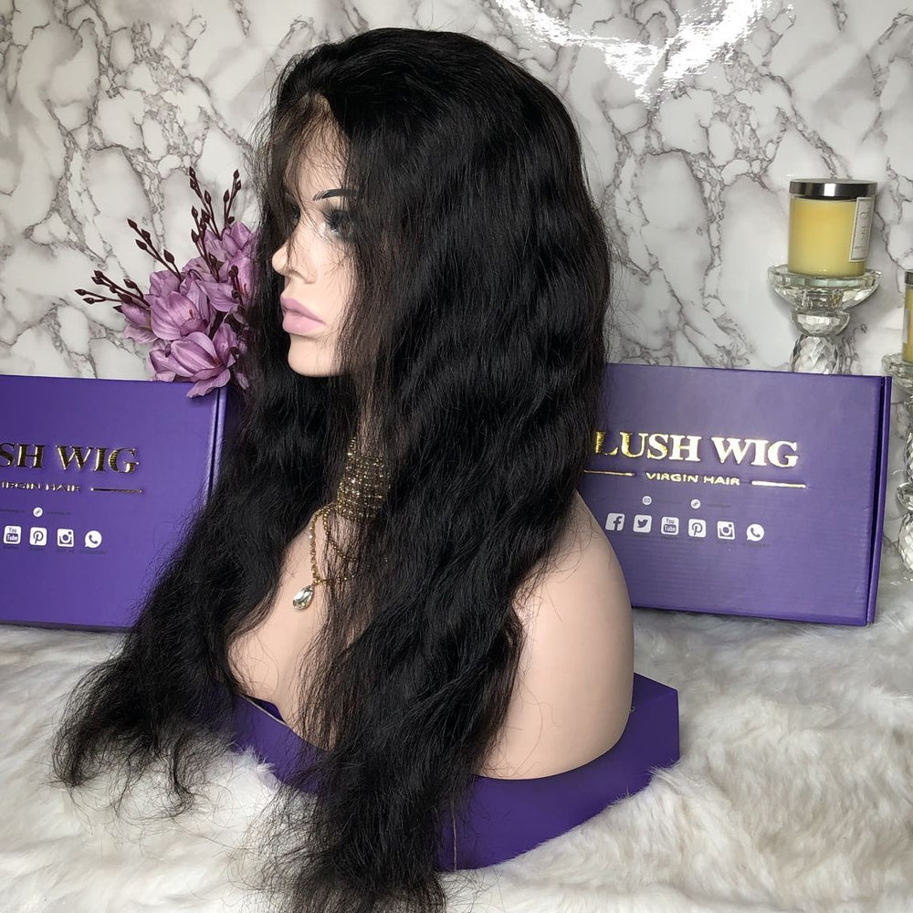 Body Wave Human Hair Lace Wigs 150% Density Nature Colour For Black Women